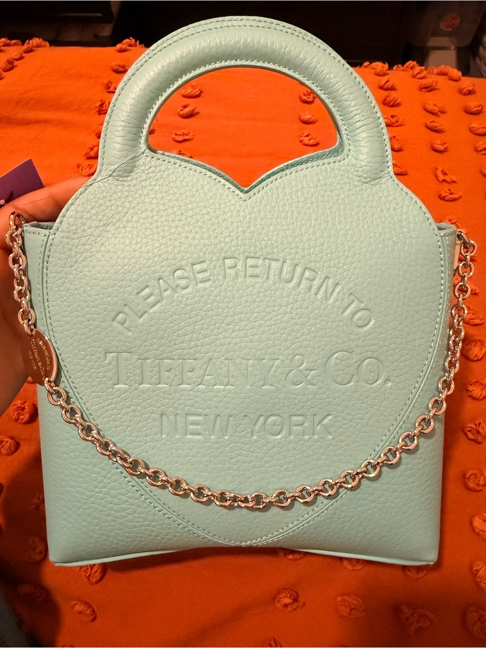 Tiffany & Co. Blue Turquoise Crossbody Return to Tiffany Mini Tote Bag NWT